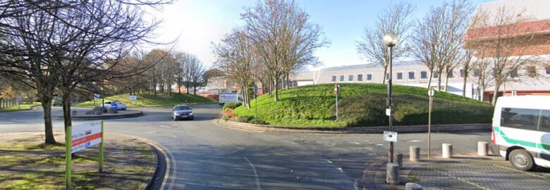 Staff car park Southport Hospital